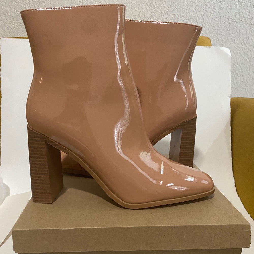 Nude Patent Leather Heels